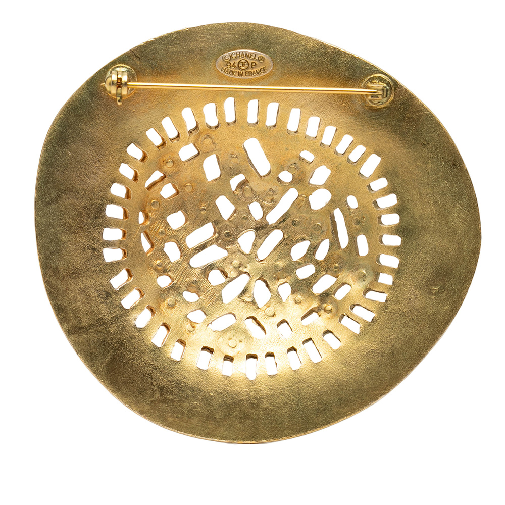 Pre-Loved Chanel Gold Plated Hat Pin Brooch - Picture 2 of 3